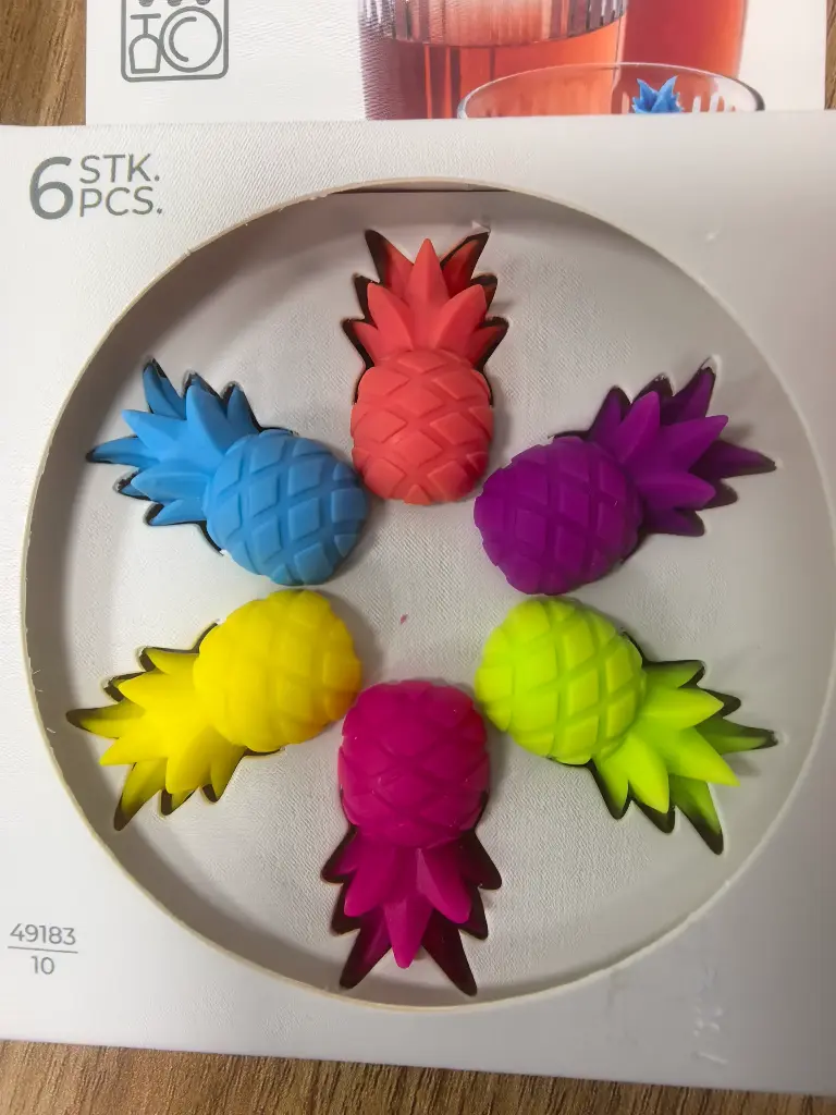 [683668.PRO] Pineapple drinks markers set of 6, LFGB