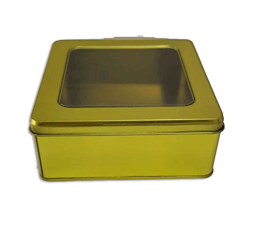 [800BB250011] Cooking tin with PET window 150*150*60*0.23mm, 2pcs/set
